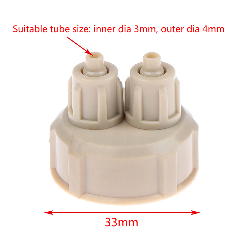 Planted Aquarium Co2 System - 2-delige Aquarium CO2-systeem buisventiel met meter,