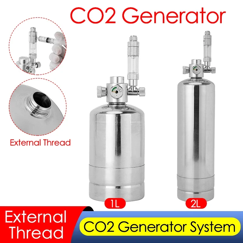 Planted Aquarium Co2 System - 1L/2L Aquarium CO2 Generator Systeem Kit