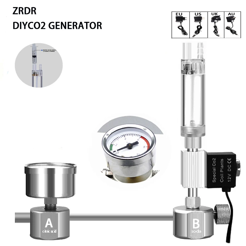 Planted Aquarium Co2 System - Aquarium DIY CO2 Reactor Generator Systeem