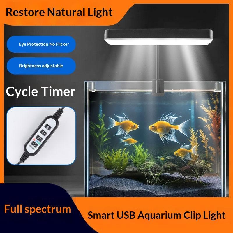 Planted Aquarium Cycling - Led waterdichte aquariumlamp 360 graden verstelbare
