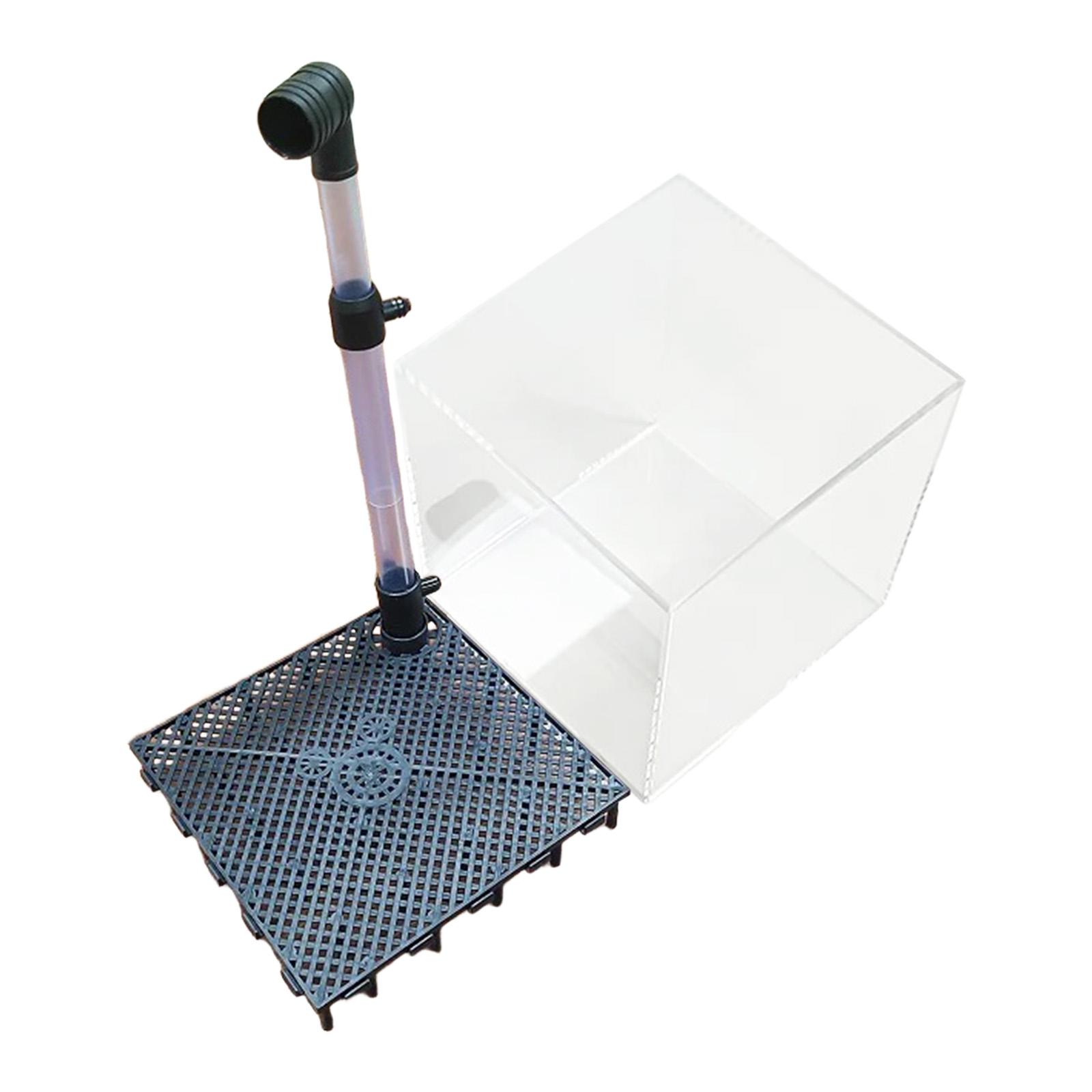 Planted Aquarium Undergravel Filter - Acryl ondergrondse filterbox met buispadfiltratie extern