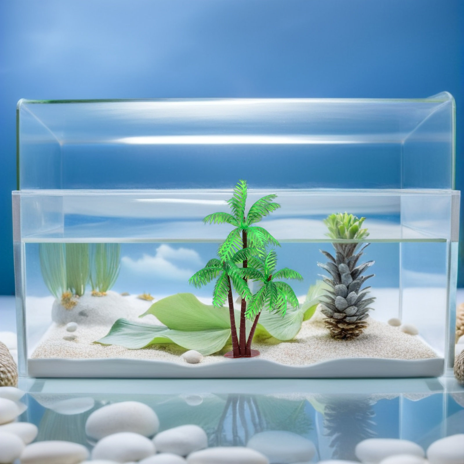25 stuks kunstmatige kokosnoot - Aquarium Planted Tree recensie en prijs