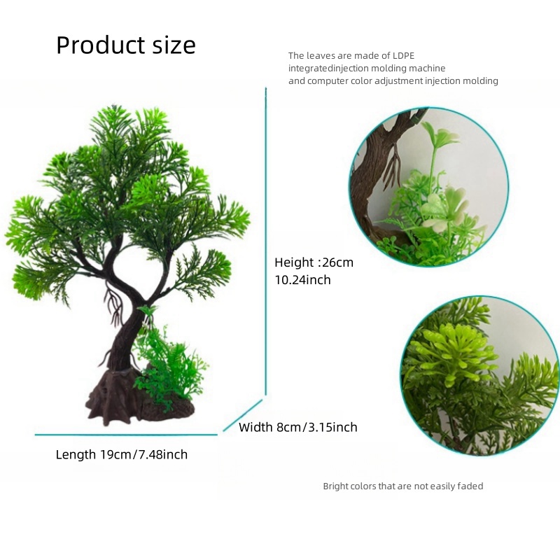 Viskom DIY Kunstmatige Aquariu - Aquarium Planted Tree recensie en prijs